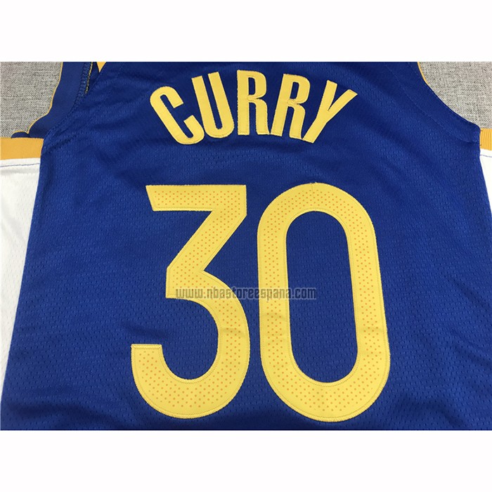 Camiseta Golden State Warriors Stephen Curry NO 30 Icon 2020-21 Azul